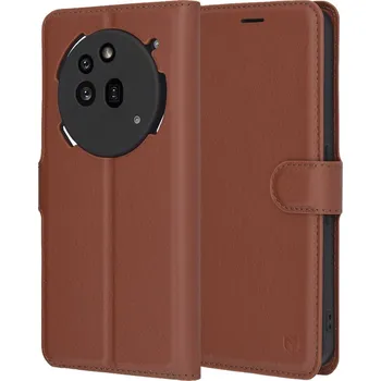 Pouzdro na mobilní telefon Kožené pouzdro Techsuit Nothing Phone (3a) Pro hnědé