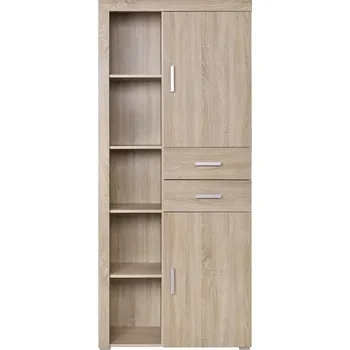 regál Regál Damis - Mebelbos Dub Sonoma 90.5x203 cm