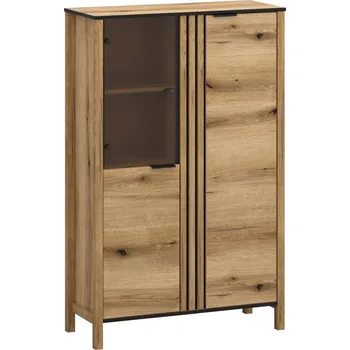 Knihovna Vitrína Helix - Mebelbos Dub Evoke 99x155 cm