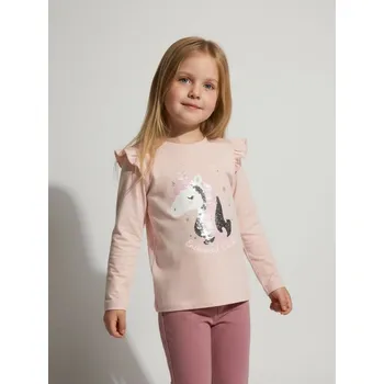 Oblečení a móda Sinsay - Bavlněné tričko - růžová - 700DY-30X - 700DY-30X-98