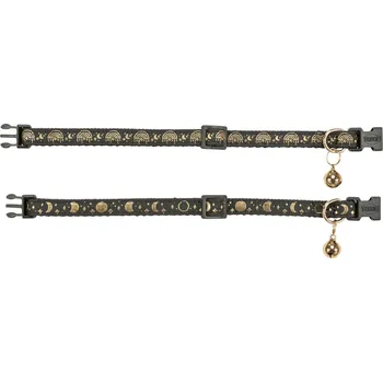 Pro kočku TRIXIE Obojek pro kočky, zlaté zdobení, s rolničkou, černá