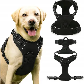 Postroj pro psa ERGONOMICKÉ POSTROJE PRO PSA BEZ TLAČENÍ, NASTAVITELNÉ, REFLEXNÍ - VELIKOST L