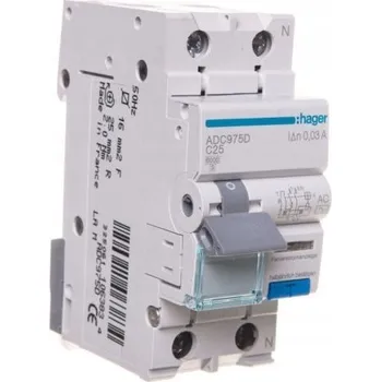 Proudový chránič Proudový chránič Hager 230 V IP20 25 A