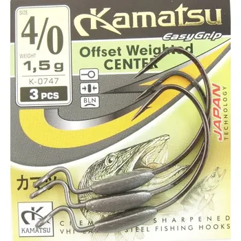 Rybářský háček Spinningové Háčky s protihrotem Kamatsu Offset Weighted Center K-0747, velikost 3, ks
