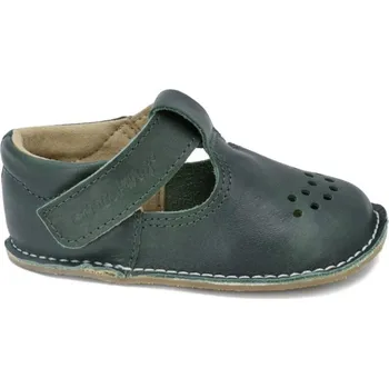 Capáčky Omaking Dětské kožené capáčky Lusti - Dark Green-24