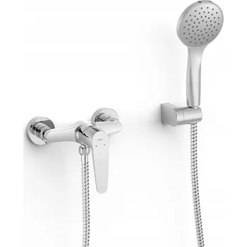 Vodovodní baterie Sprchová baterie Tres FLAT stříbrná