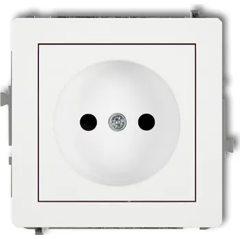 Elektrická zásuvka Bílá nástěnná Elektrická Zásuvka Karlik
