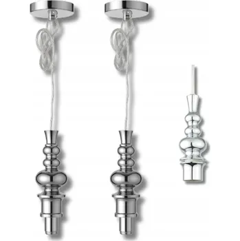 Horní díl lampy Kovová moderní závěsná lampa Eglo chrom 2 kusy