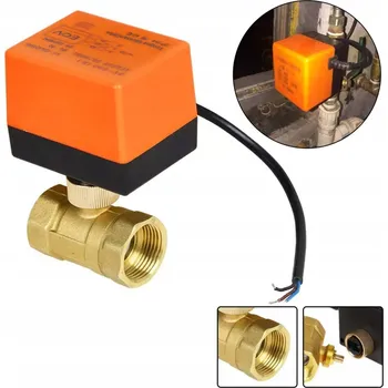 Ventil KULOVÝ ELEKTROMAGNETICKÝ VENTIL 1" S POHONEM 220V DN25 PRO VODU