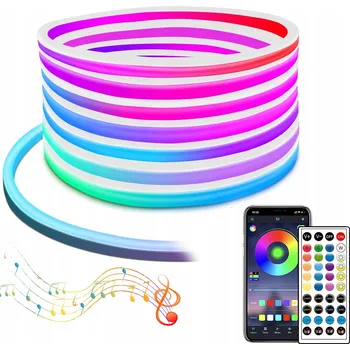 LED osvětlení Sada LED pásků 10m RGB 5050 Smart Bluetooth s aplikací + dálkový ovladač