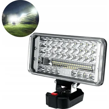Svítilna 180W 7" Pracovní LED Lampa Nouzová Svítilna 59 LED 18V Kempingová