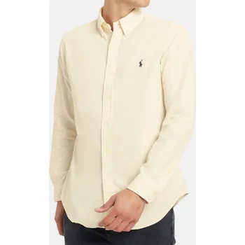 Pánská košile Manšestrová košile Ralph Lauren - Velikost 2XL, Barva Bílá - krémová 56570 710P00518