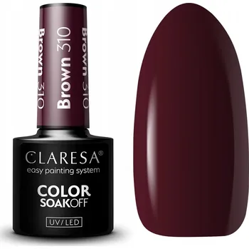 Lak na nehty Hybridní lak na nehty Claresa hnědý 5 ml