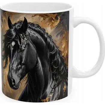Keramický hrnek 330 ml Kůň, hnědý kůň, černý kůň, oř