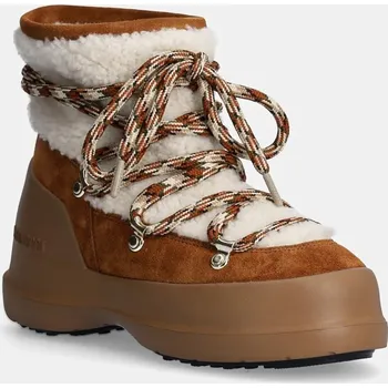 Dámská zimní obuv Semišové sněhule Moon Boot MB LUNA BOOT SHEARLING, 37, hnědá, 88X