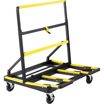 Vevor Vozík na sádrokarton 816 kg, ocelový, skládací, 4 otočná kolečka