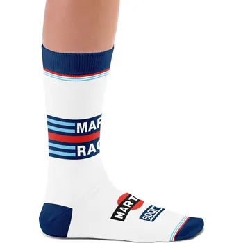 Pánská móda Sparco ponožky Martini Racing Iconic Design Bílá L/XL