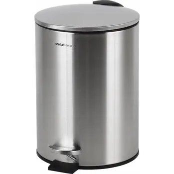 Odpadkový koš Pedálový koš Stella BUDGET kulatý 3 L, soft close / ocel satén