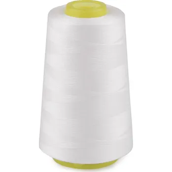 Nit Polyesterové nitě pro overlocky i klasické šití návin 3000 yards PES 40S/2, barva 1 bílá