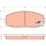 Sada brzdových destiček, kotoučová brzda LUCAS GDB770