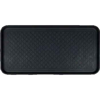 Botník DuraHome Odkapávač na obuv 38 × 76 cm, MULTI CROSS, černý