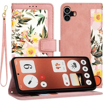 Pouzdro na mobilní telefon Techsuit FlipCraft Nothing CMF Phone 1 v růžové barvě