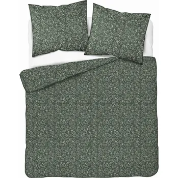 Detexpol Francouzské 3dílné perkálové povlečení Lesní ornament zelené 5588A, 220x200+2X 70x80