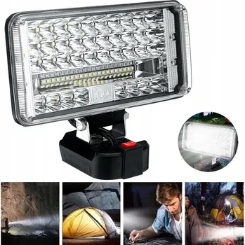 Svítilna 180W 7" Pracovní LED Lampa Nouzová Svítilna 59 LED 18V Kempingová