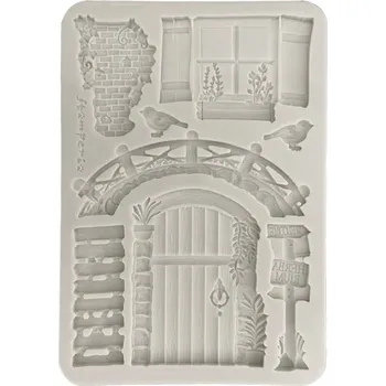 Forma na odlévání Stamperia Silikonová forma na odlévání A5 - dveře a okno