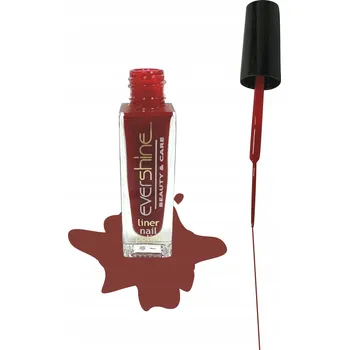 Lak na nehty Červený liner/lak na nehty s tenkým štětečkem pro zdobení