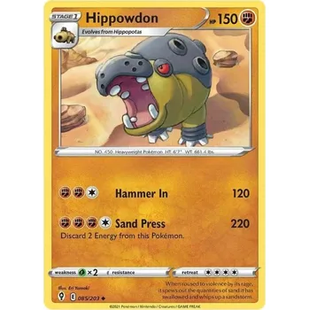 Sběratelská karetní hra Pokémon karta Hippowdon 085/203