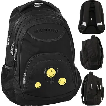 Školní batoh Školní batoh vícekomorový BeUniq černý, odstíny žluté a zlaté 20 l