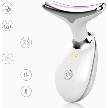 Masážní přístroj MASÁŽNÍ PŘÍSTROJ NA KRK S TEPLEM A LED 3 REŽIMY PÉČE O PLEŤ