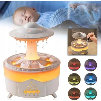 Aroma difuzér DIFUZÉR ZVLHČOVAČ VZDUCHU 350 ML LED LAMPIČKA 7 BAREVNÁ