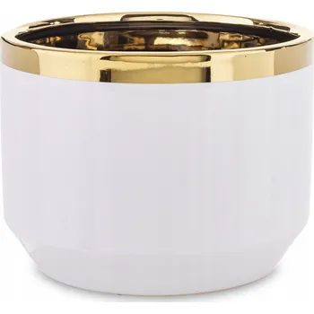 Váza Obal Na Květináč 13 x 17 cm keramika bílá