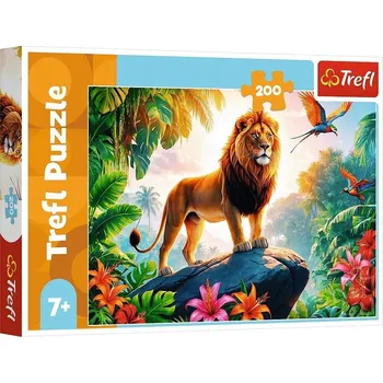 PUZZLE 200 dílků LEV Král džungle 7+ TREFL