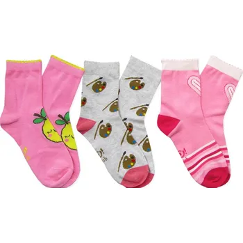 Pánské ponožky 23-25 Ponožky 3x bavlněné ponožky s motivem jezzy YOCLUB