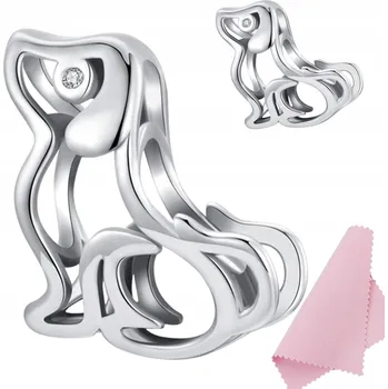 Přívěsek Charms přívěsek stříbrný PES mazlíček přívěsky korálek STŘÍBRO ryzosti s925