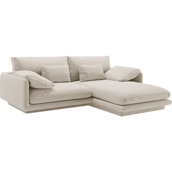 Pohovka Micadoni Sametová rohová pohovka Torino 220 cm, pravá