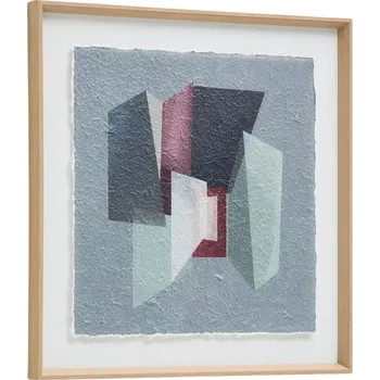 Obraz Kave Home Abstraktní obraz Veluni 60 x 60 cm