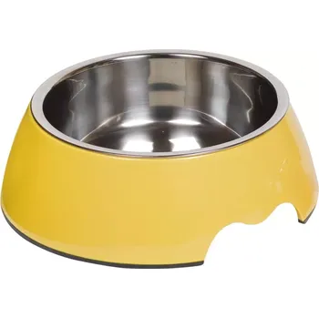 Miska pro psa Nobby Nobly nerez miska v žlutém pouzdře 700ml
