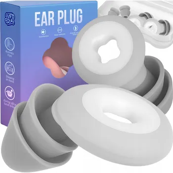 Silikonové špunty do uší na spaní, cestování, pro děti, proti hluku, na plavání, koncerty a festivaly