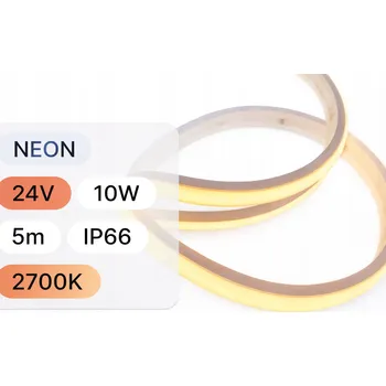 LED páska LED neonová páska 9,8x5,5mm teplá barva 2700K novinka
