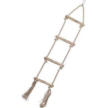 Pro ptáka Nobby sisalový žebřík pro papoušky 4 příčky 80cm