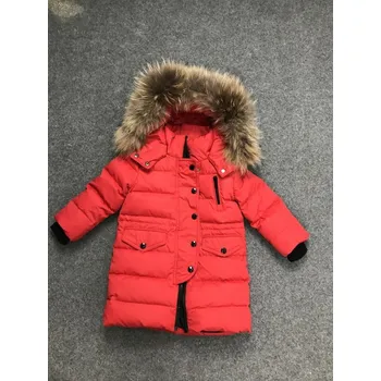 Dívčí oblečení Dětská zimní bunda s kapucí J2464 červená 12