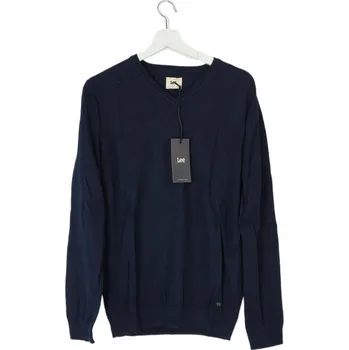 Dámský svetr LEE SVETR SEREK V-NECK REGULAR BAVLNA „NAVY“ _ S