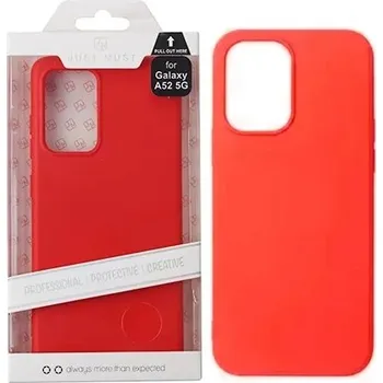Pouzdro na mobilní telefon Zadní Kryt Just Must pro Samsung Galaxy A52 5G červený