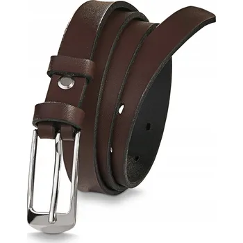 Opasek KOŽENÝ OPASEK dámský Betlewski hnědý ke kalhotám v krabičce