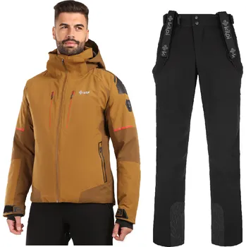 Pánská bunda Pánský lyžařský komplet Turnau BRN 5XL + Rhea BLK 4XL