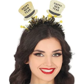 Guirca Čelenka Happy New Year zlatá